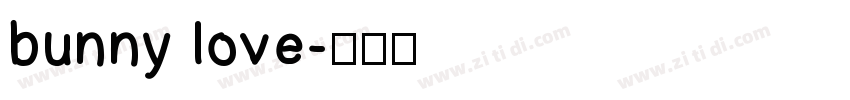 bunny love字体转换